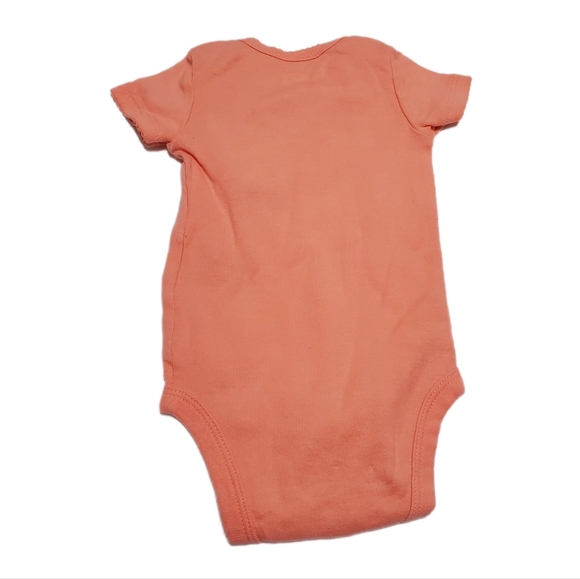 Carter's Child of Mine Baby Girl's 2Pc Orange Bodysuit & Pant Set Size 0-3Months - Picture 8 of 14